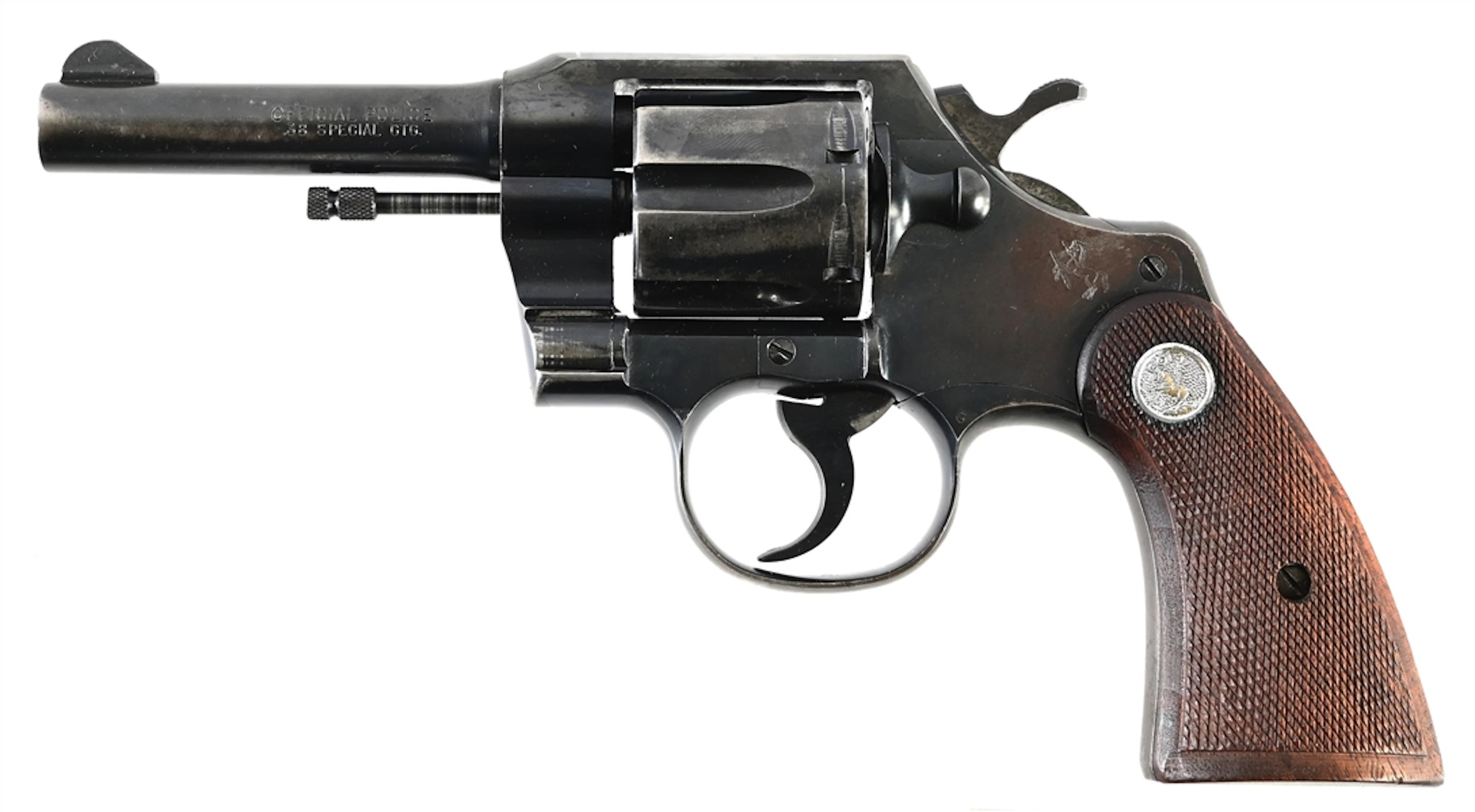 (C) COLT OFFICIAL POLICE DOUBLE ACTION REVOLVER.