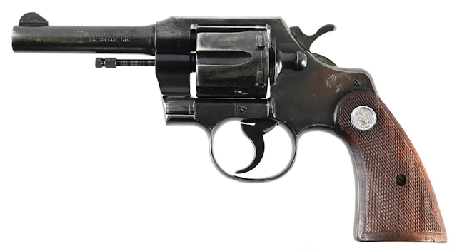 (C) COLT OFFICIAL POLICE DOUBLE ACTION REVOLVER.