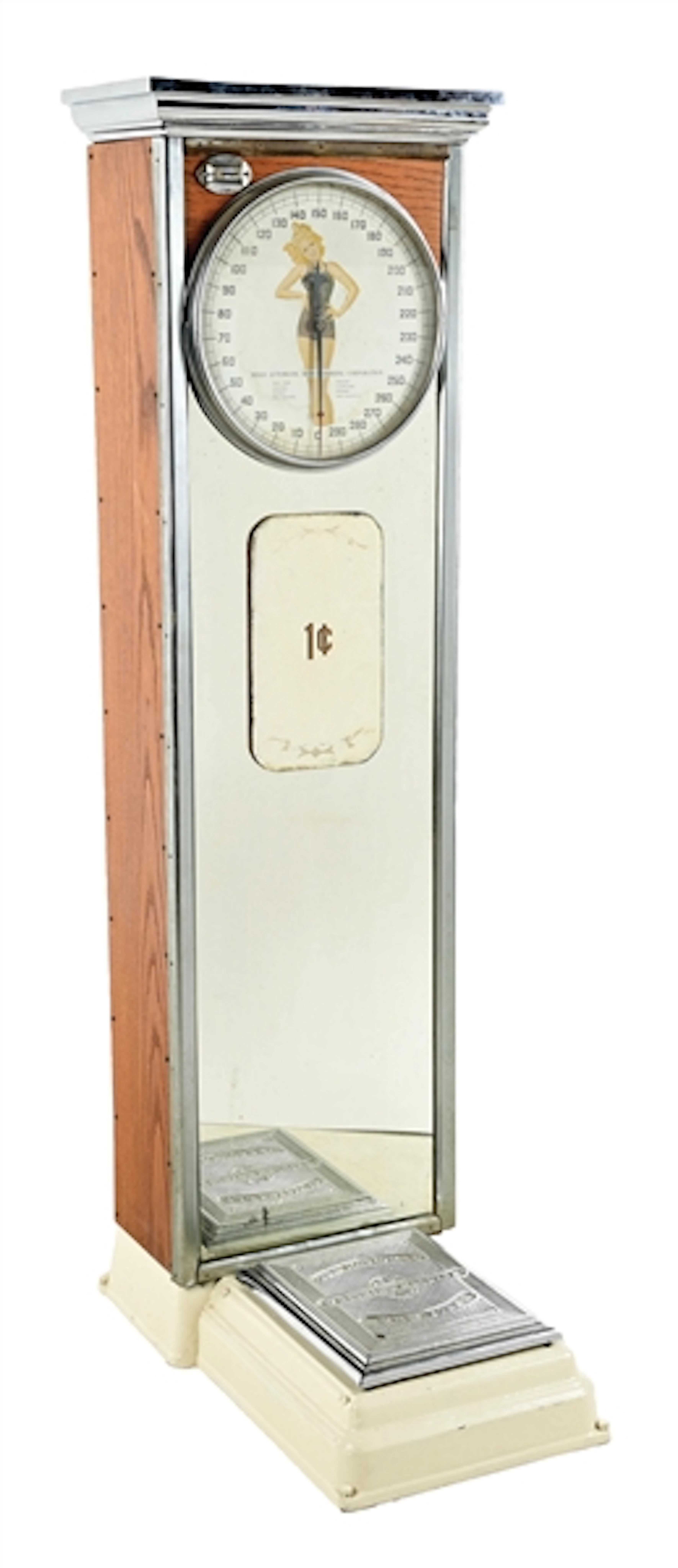1¢ MILLS AUTOMATIC MERCHANDISING CORP. PAY SIDEWALK SCALE