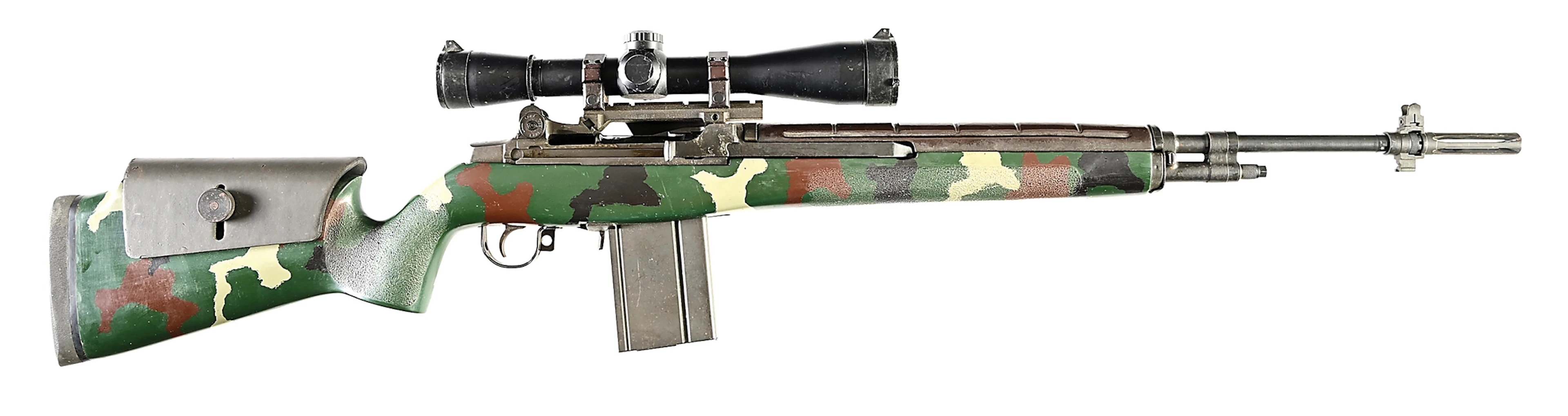 (M) PRE-BAN SMITH ENTERPRISES M-14 SEMI-AUTOMATIC RIFLE WITH LEUPOLD