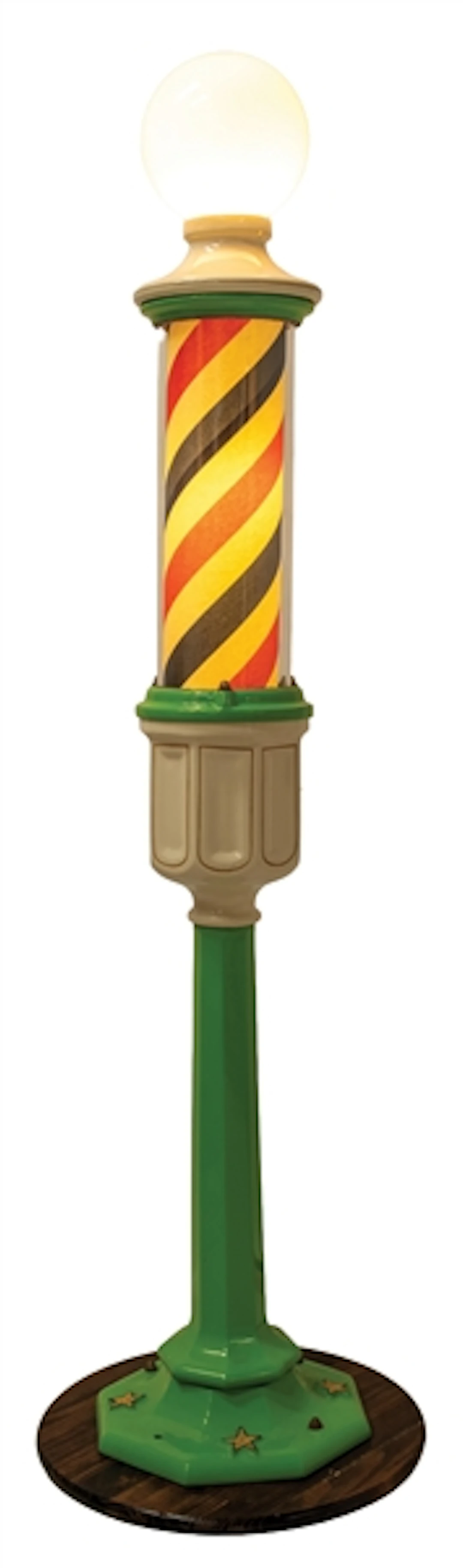 CAST IRON PAIDAR PEDESTAL BARBER POLE
