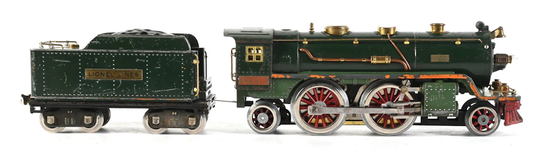 LOT OF 2: PRE-WAR LIONEL NO. 390-E STEAM LOCO WITH TENDER