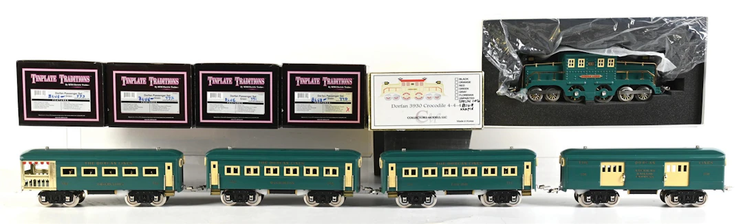 LOT OF 2: STANDARD GA. COLLECTOR'S MODELS DORFAN CROCODILE LOCOMOTIVE