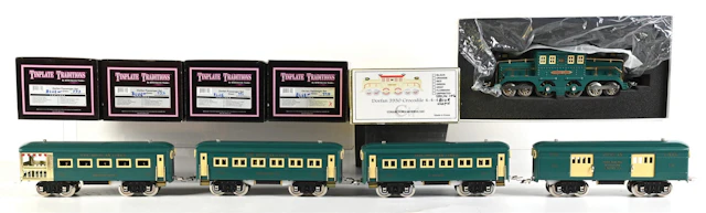 LOT OF 2: STANDARD GA. COLLECTOR'S MODELS DORFAN CROCODILE LOCOMOTIVE