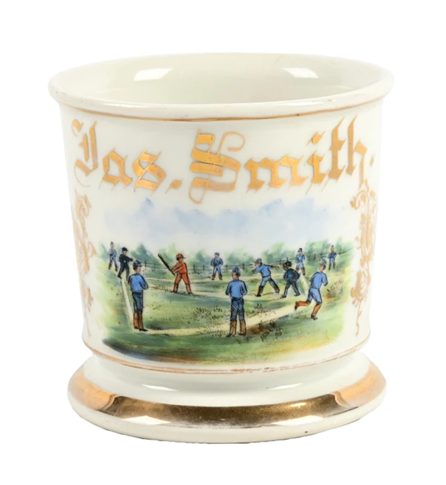 BASEBALL PLAYERS SHAVING MUG