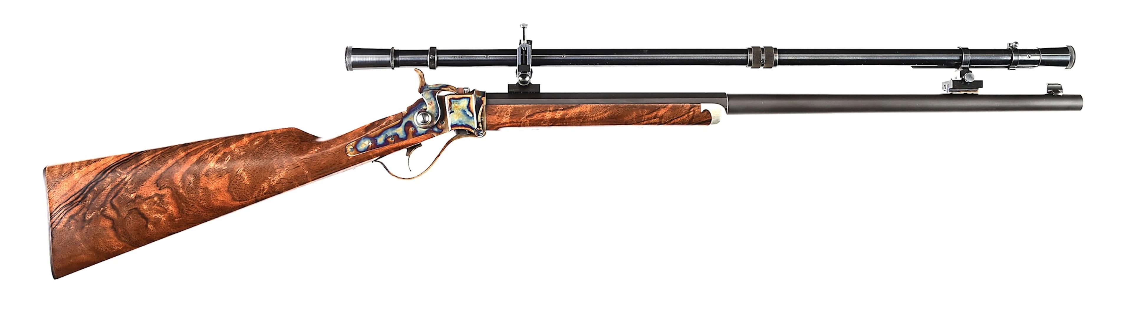 (M) BEAUTIFUL DAKOTA ARMS LITTLE SHARPS SINGLE SHOT .218 BEE RIFLE