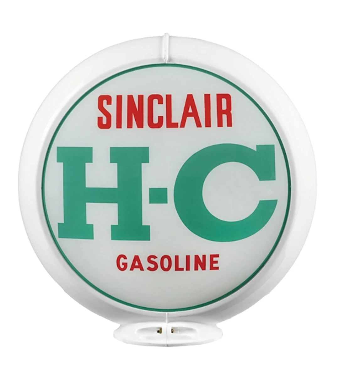 SINCLAIR H-C GASOLINE SINGLE 13.5" GLOBE LENS ON CAPCO BODY