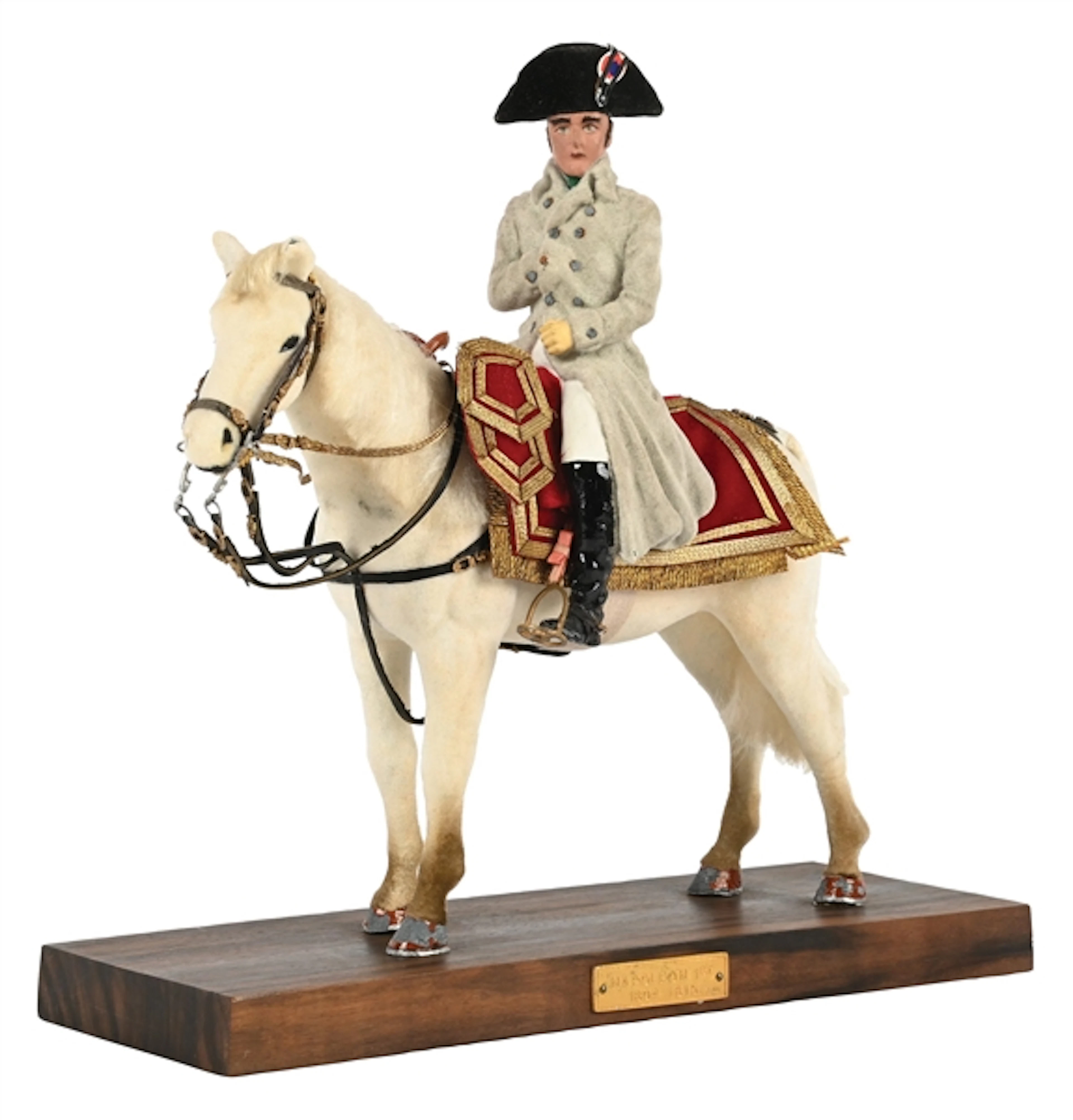 MARCEL RIFFET (20TH CENTURY) EMPEROR NAPOLEON I ON HORSEBACK FIGURINE