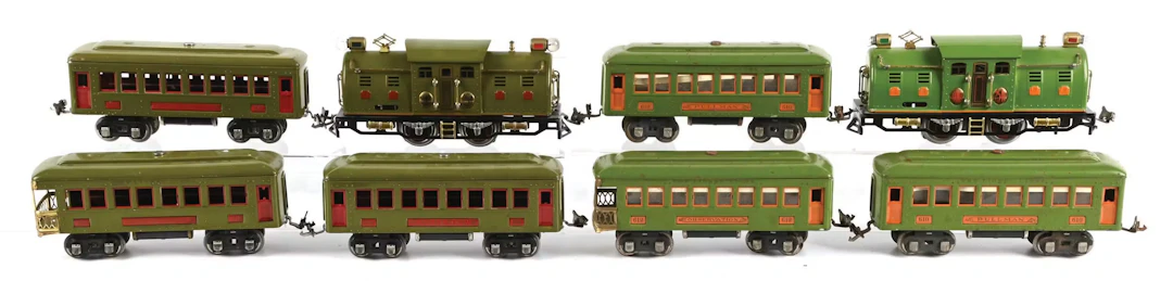 LOT OF 2: LIONEL O-GA. 254 PASSENGER SETS