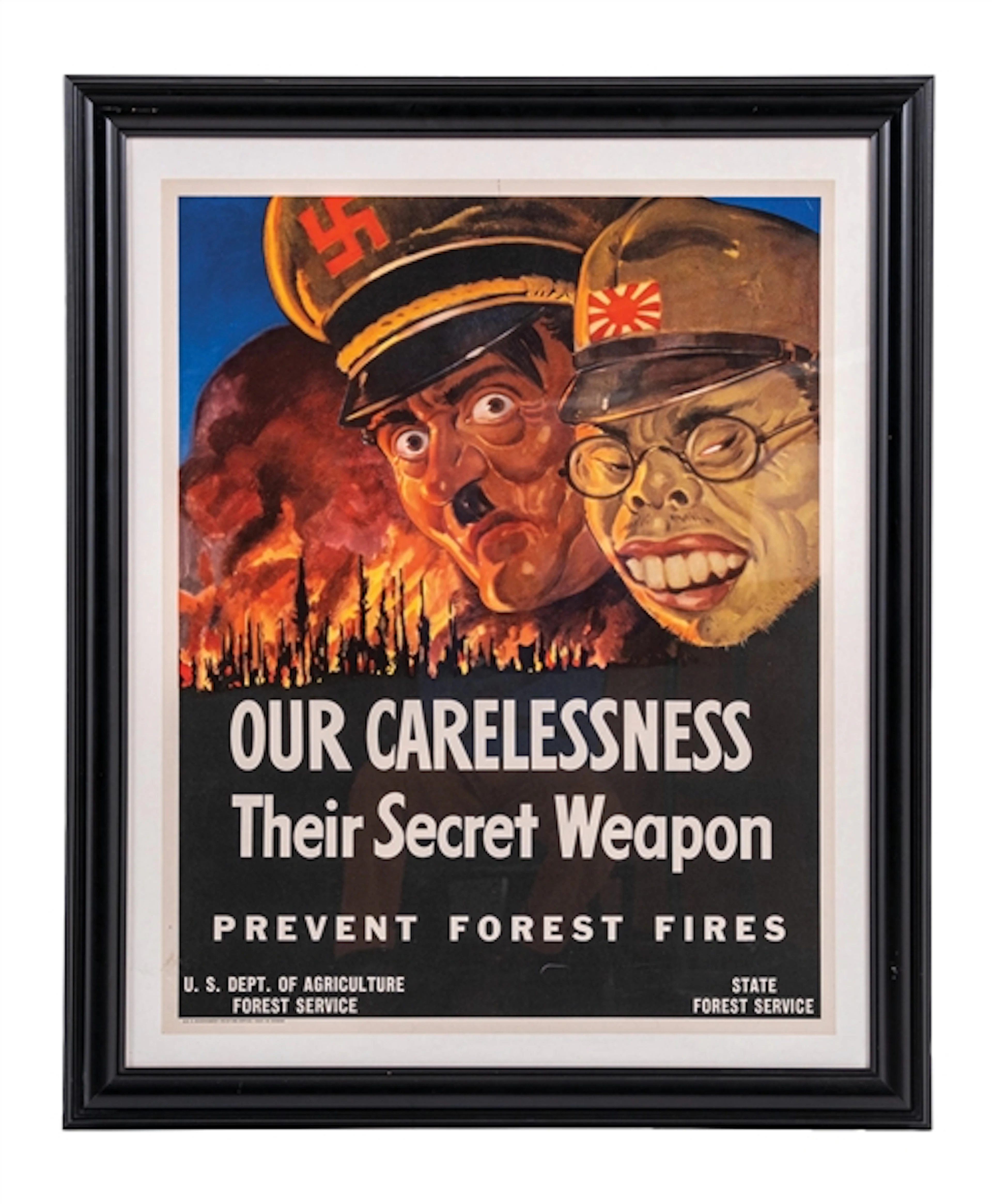 "OUR CARELESSNESS / THEIR SECRET WEAPON" LITHOGRAPHED PAPER