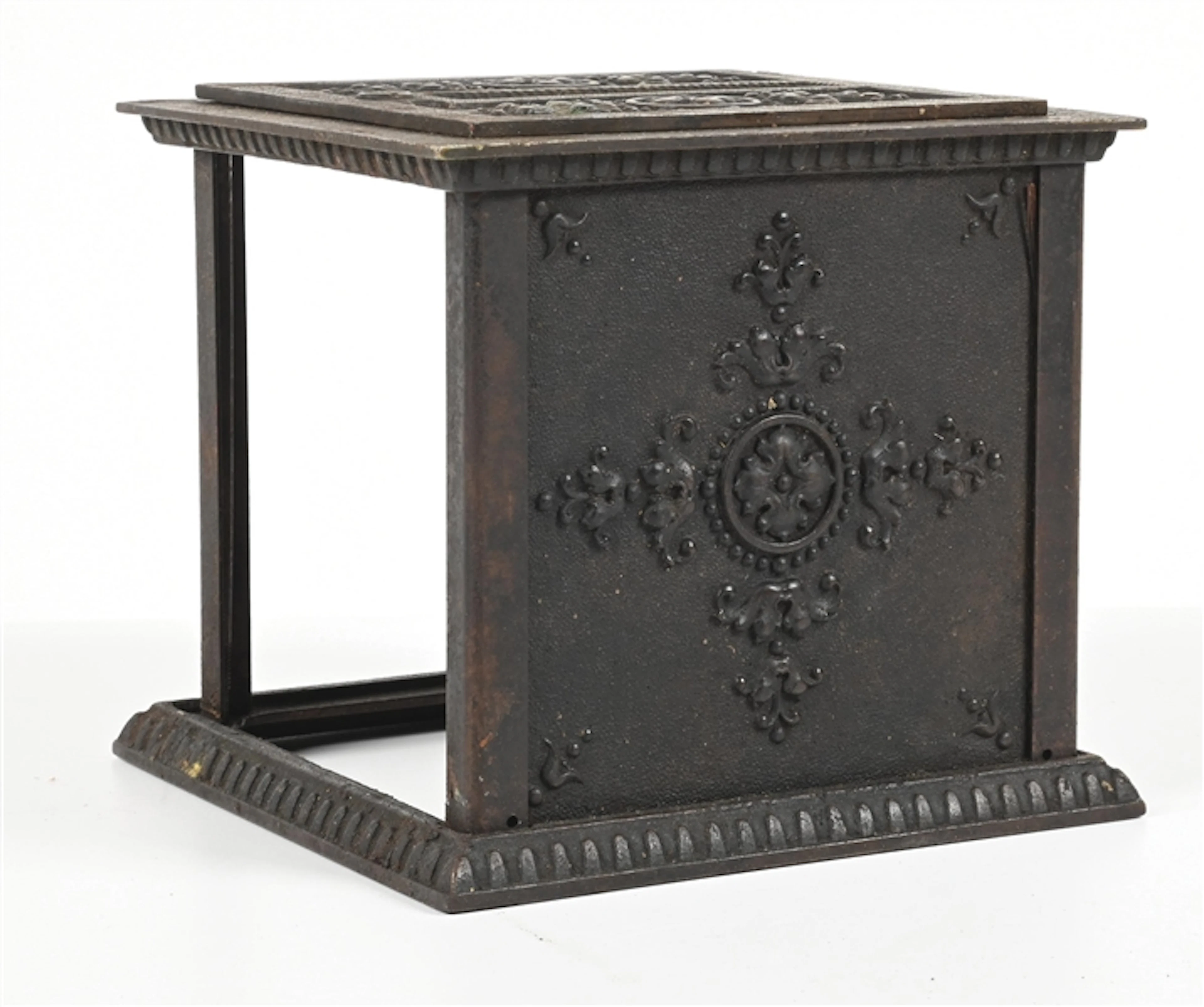 NATIONAL BANK CAST IRON RECEIPT BOX