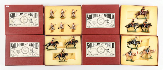 LOT OF 4: SOLDIERS OF THE WORLD CRIMEAN WAR SETS IN BOXES