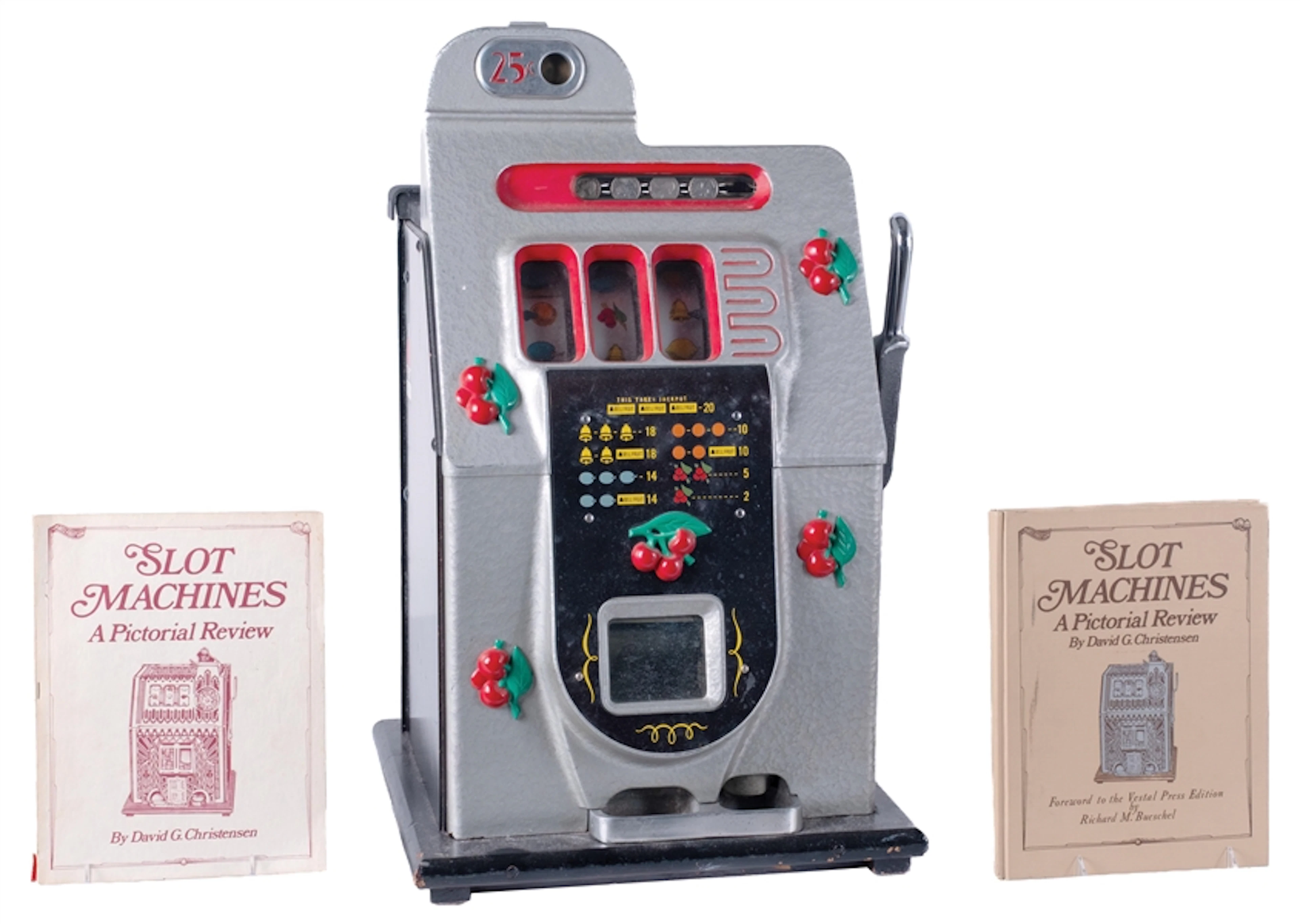 25¢ MILLS BLACK CHERRY SLOT MACHINE