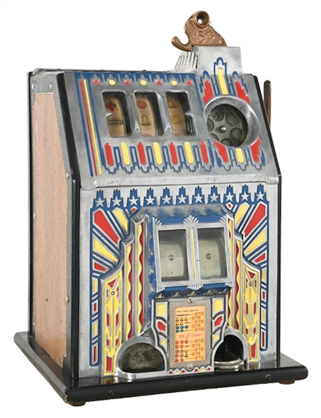 5¢ PACE MFG. CO. FANCY FRONT COMET SLOT MACHINE