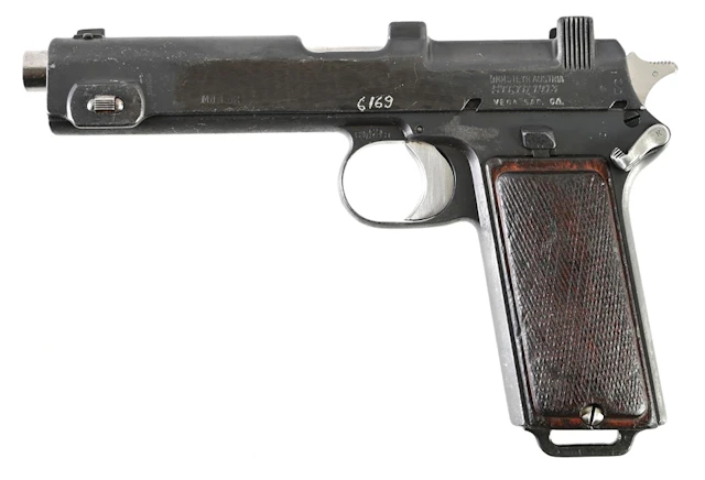 (C) ROMAINAN CONTRACT STEYR-HAHN MODEL 1912 SEMI-AUTOMATIC PISTOL.