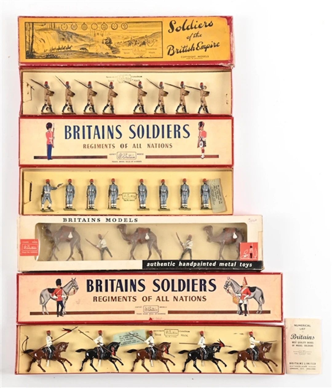 LOT OF 4: W. BRITAIN SETS IN BOXES