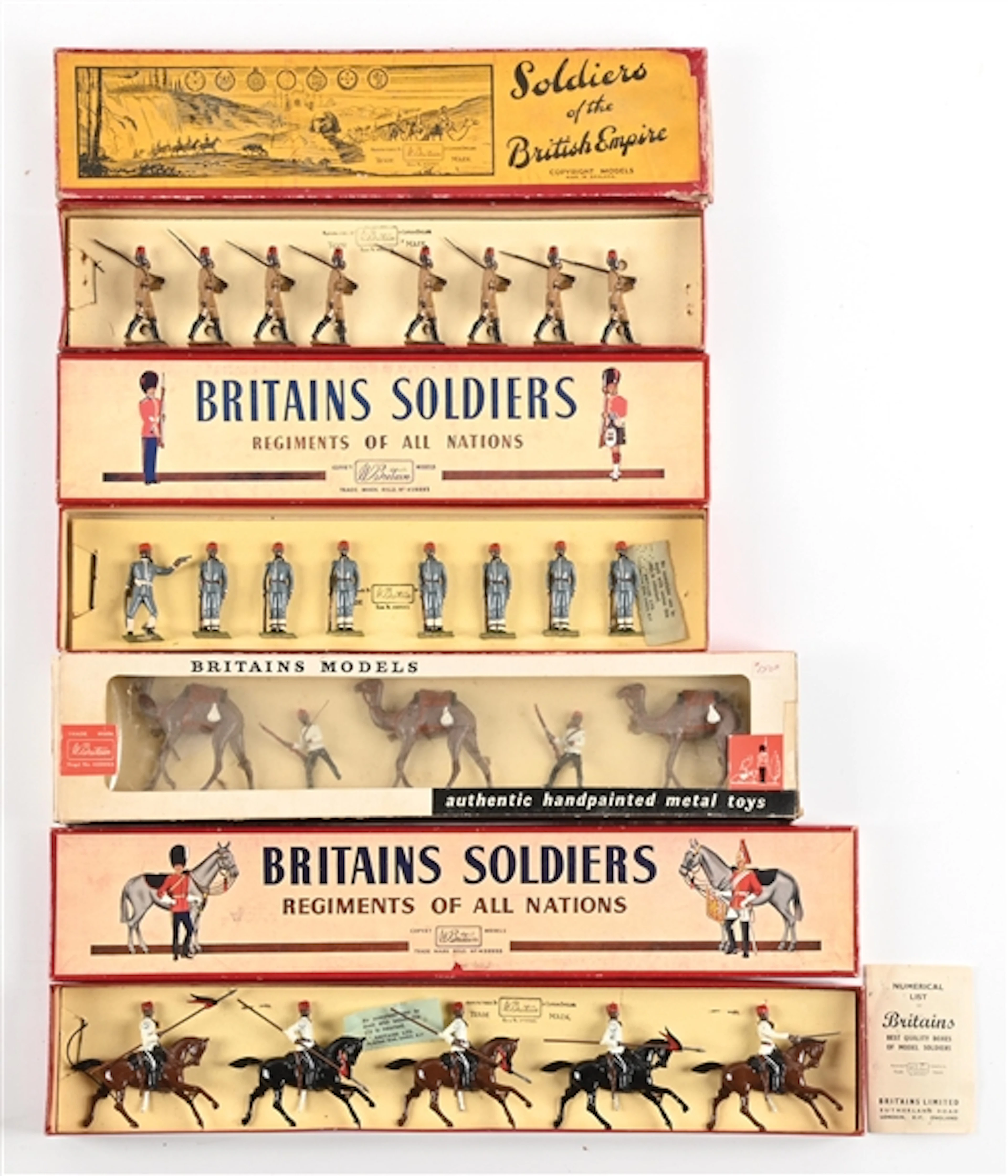 LOT OF 4: W. BRITAIN SETS IN BOXES
