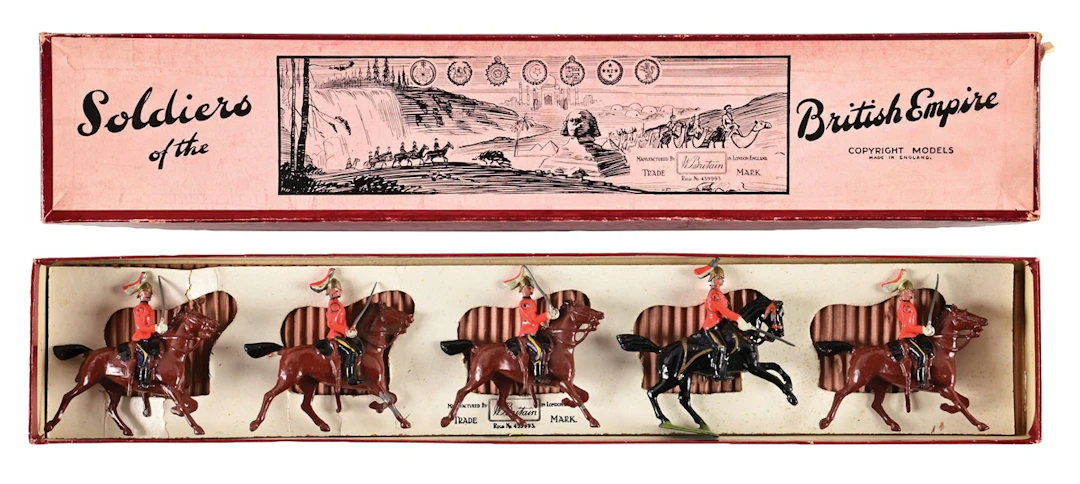 W. BRITAINS LORD STRATHCONA'S HORSE SET NO. 1629 W/ BOX