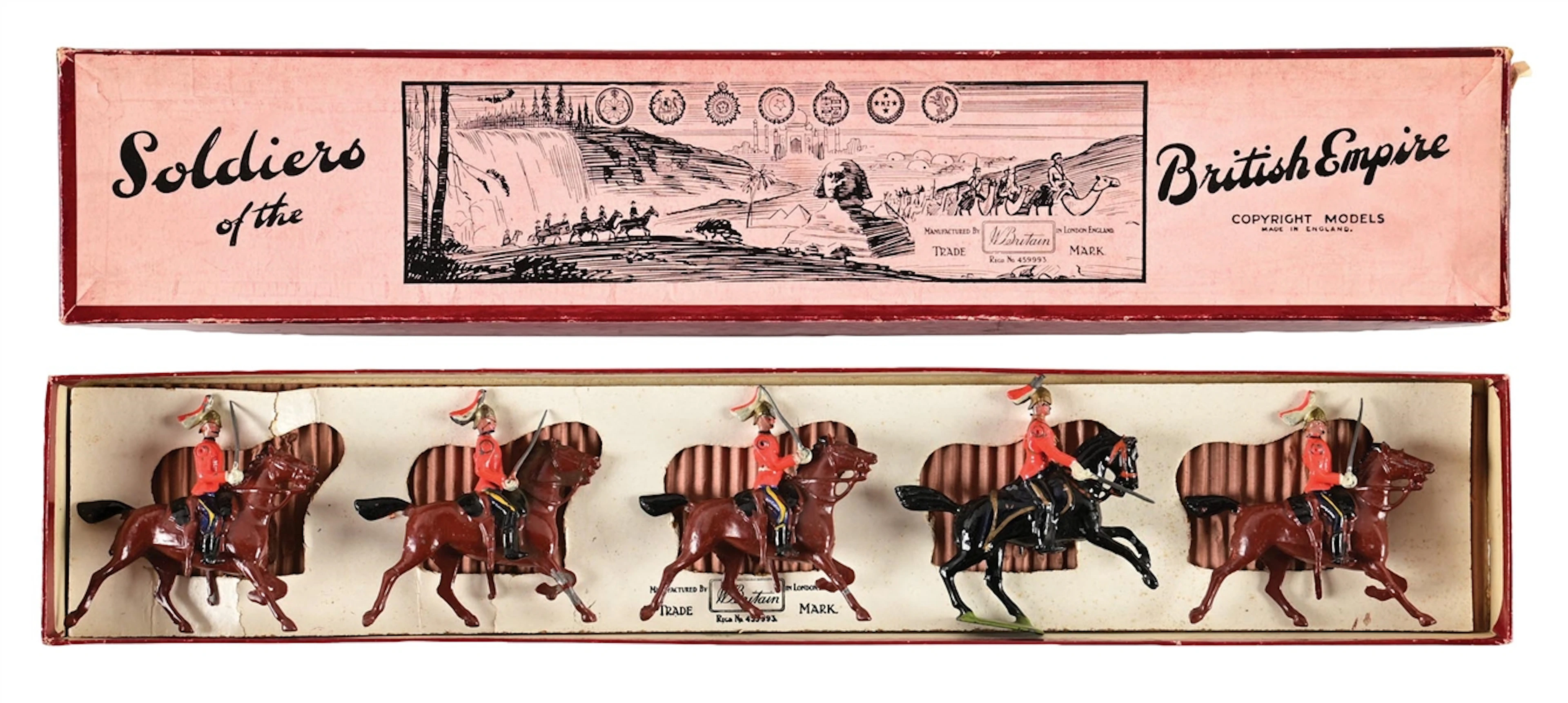 W. BRITAINS LORD STRATHCONA'S HORSE SET NO. 1629 W/ BOX