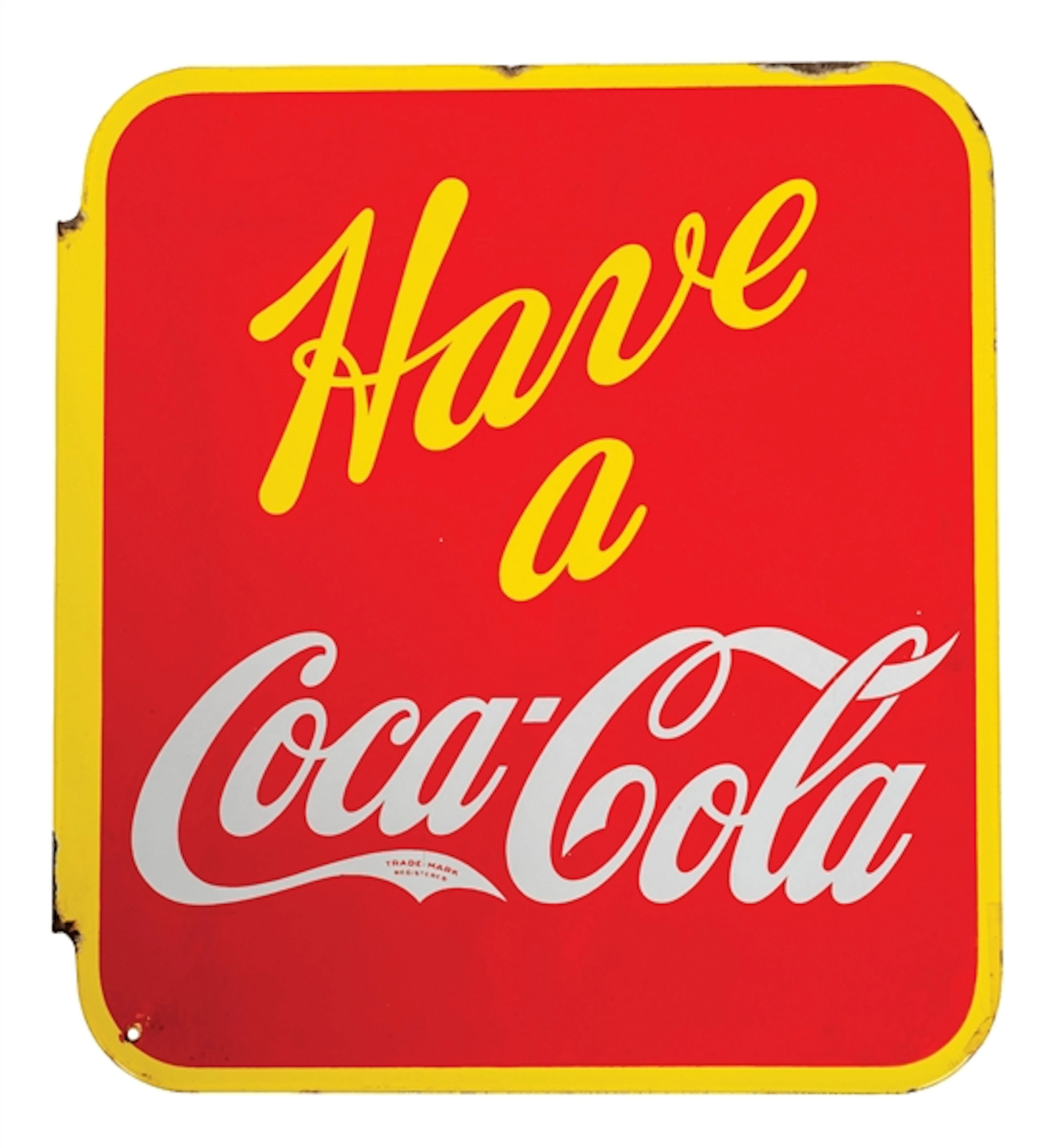 "HAVE A COCA-COLA" FLANGE