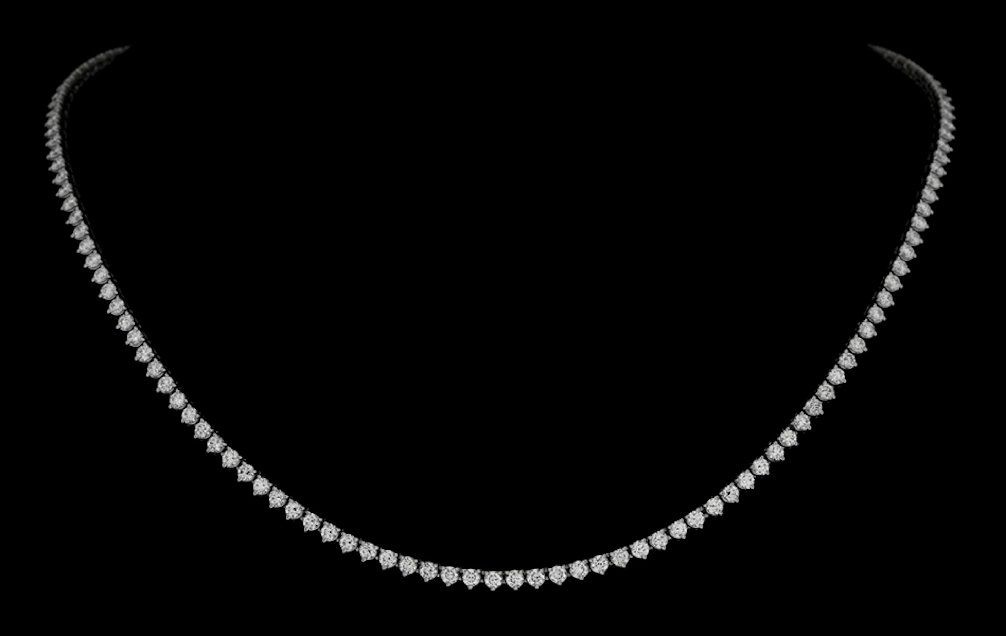 PLATINUM & DIAMOND NECKLACE, 7.65CT TW