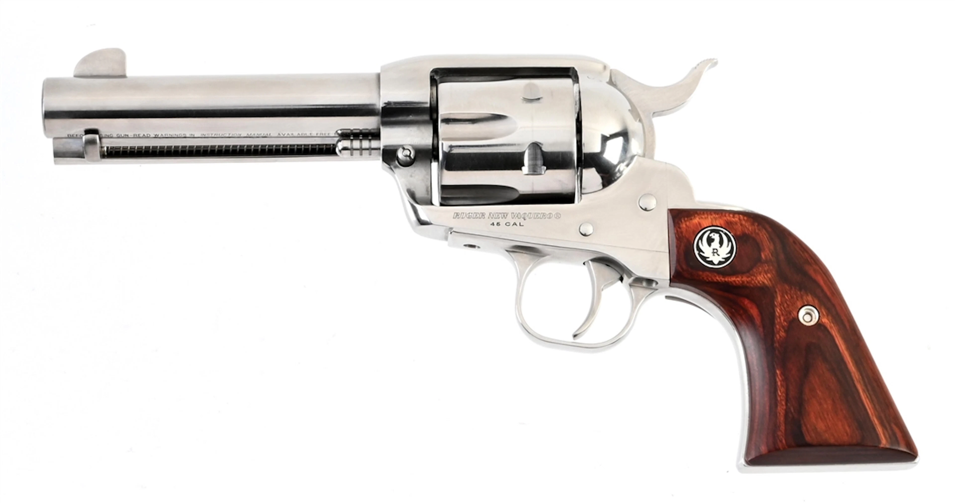 (M) RUGER NEW VAQUERO SINGLE ACTION REVOLVER WITH CASE.