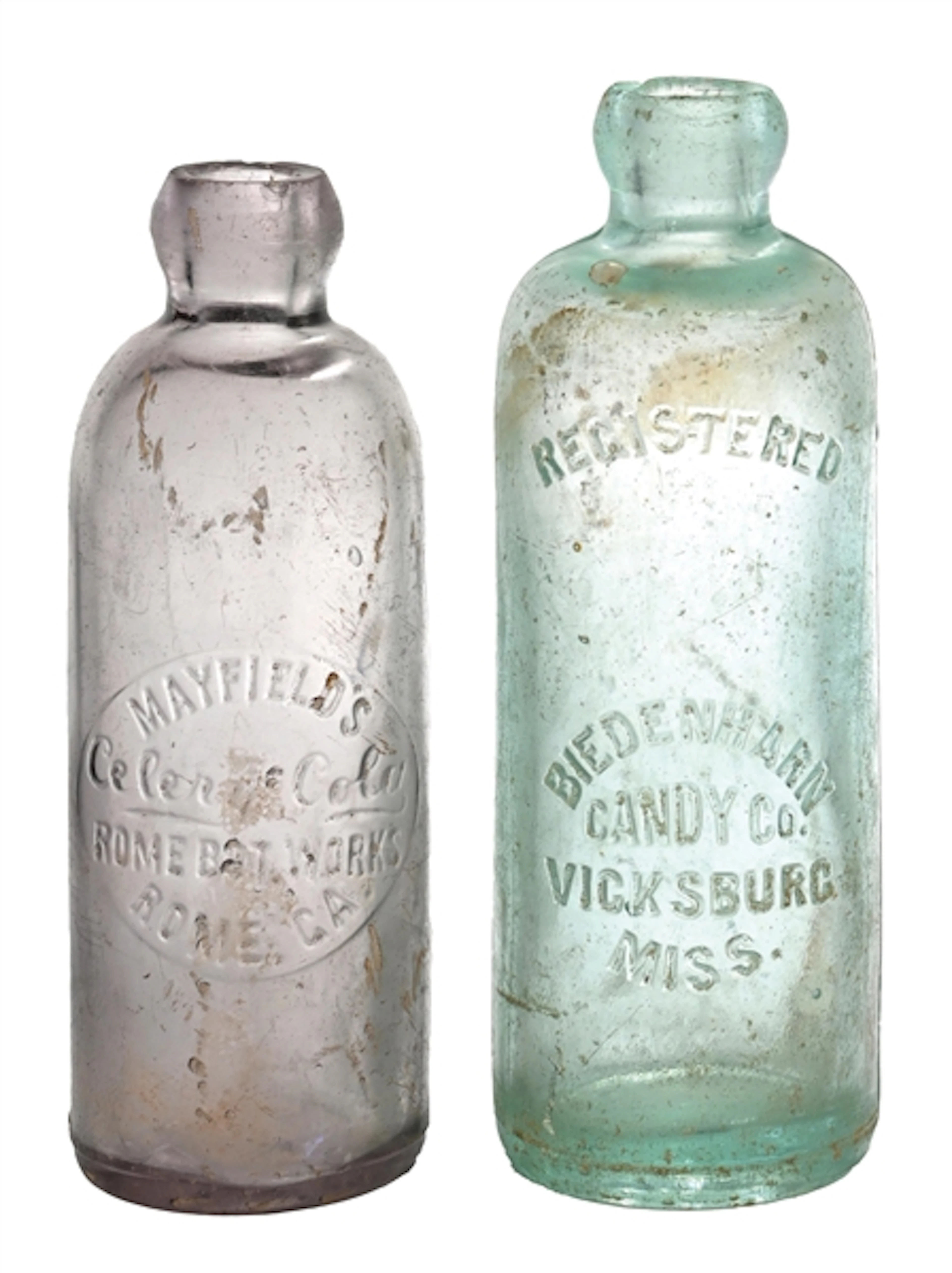 LOT OF 2: HUTCHINSON BOTTLES