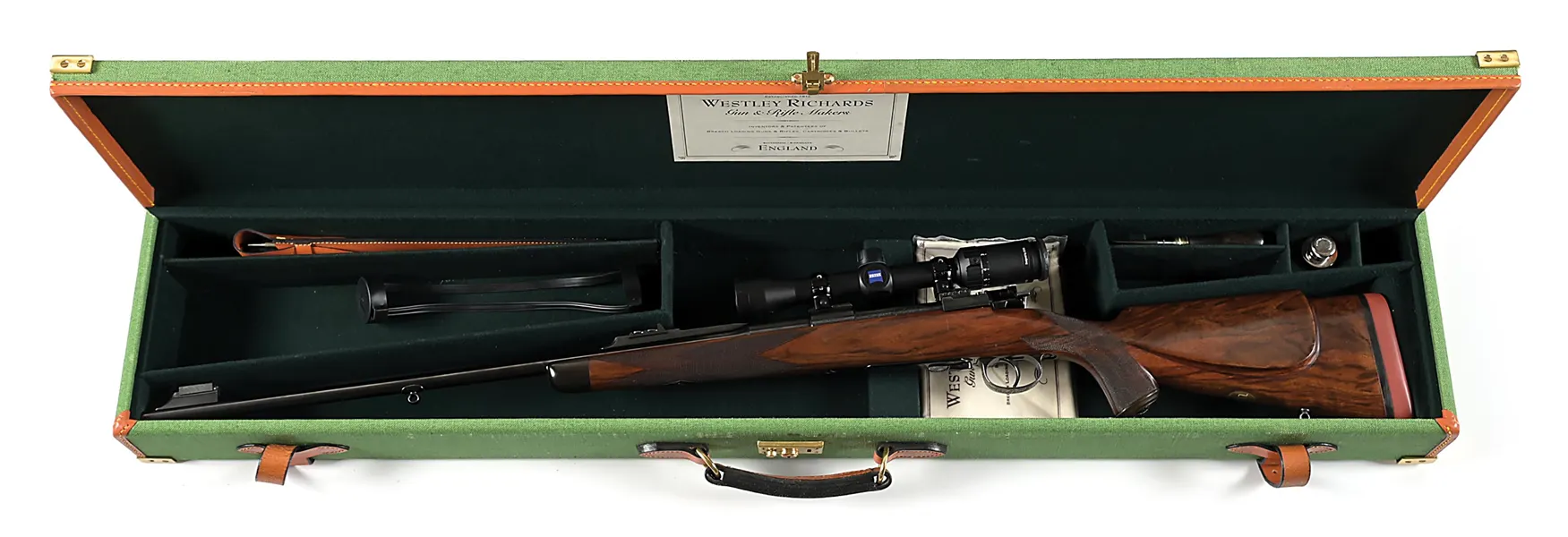 (C) CASED WESTLEY RICHARDS MAUSER BOLT ACTION RIFLE IN .250-3000 ...