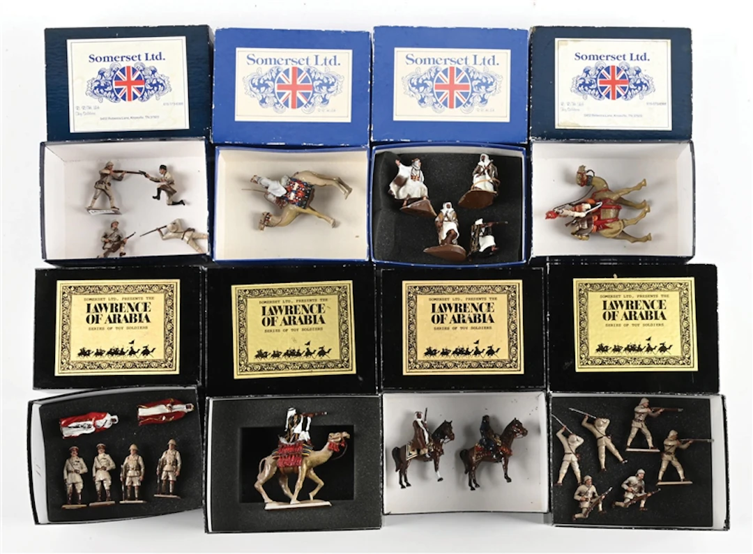 LOT OF 8: SOMERSET LTD. TOY SOLDIER LAWRENCE OF ARABIA SERIES IN BOXES