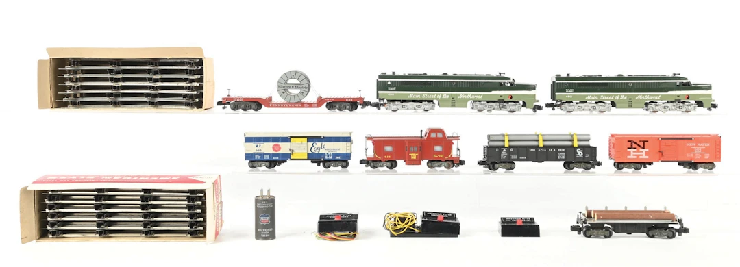 AMERICAN FLYER S. GAUGE NO. 20375 NORTHERN PACIFIC DIESEL FREIGHT