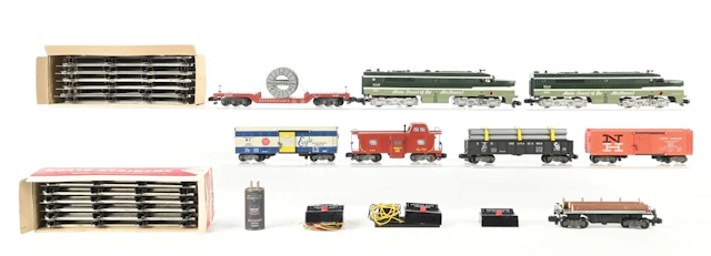AMERICAN FLYER S. GAUGE NO. 20375 NORTHERN PACIFIC DIESEL FREIGHT