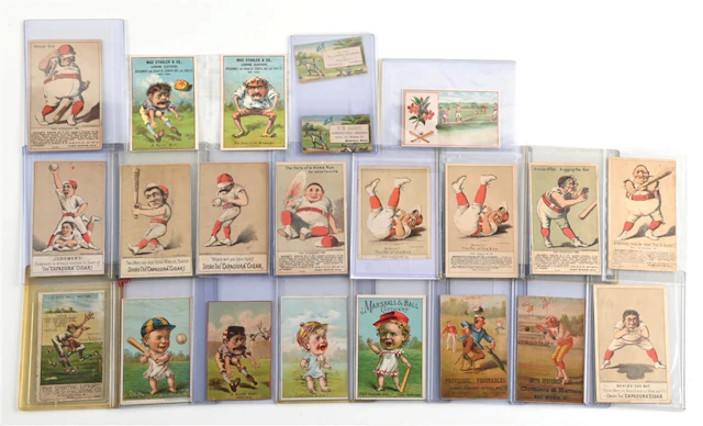 LOT OF 21: BASEBALL TRADE CARDS