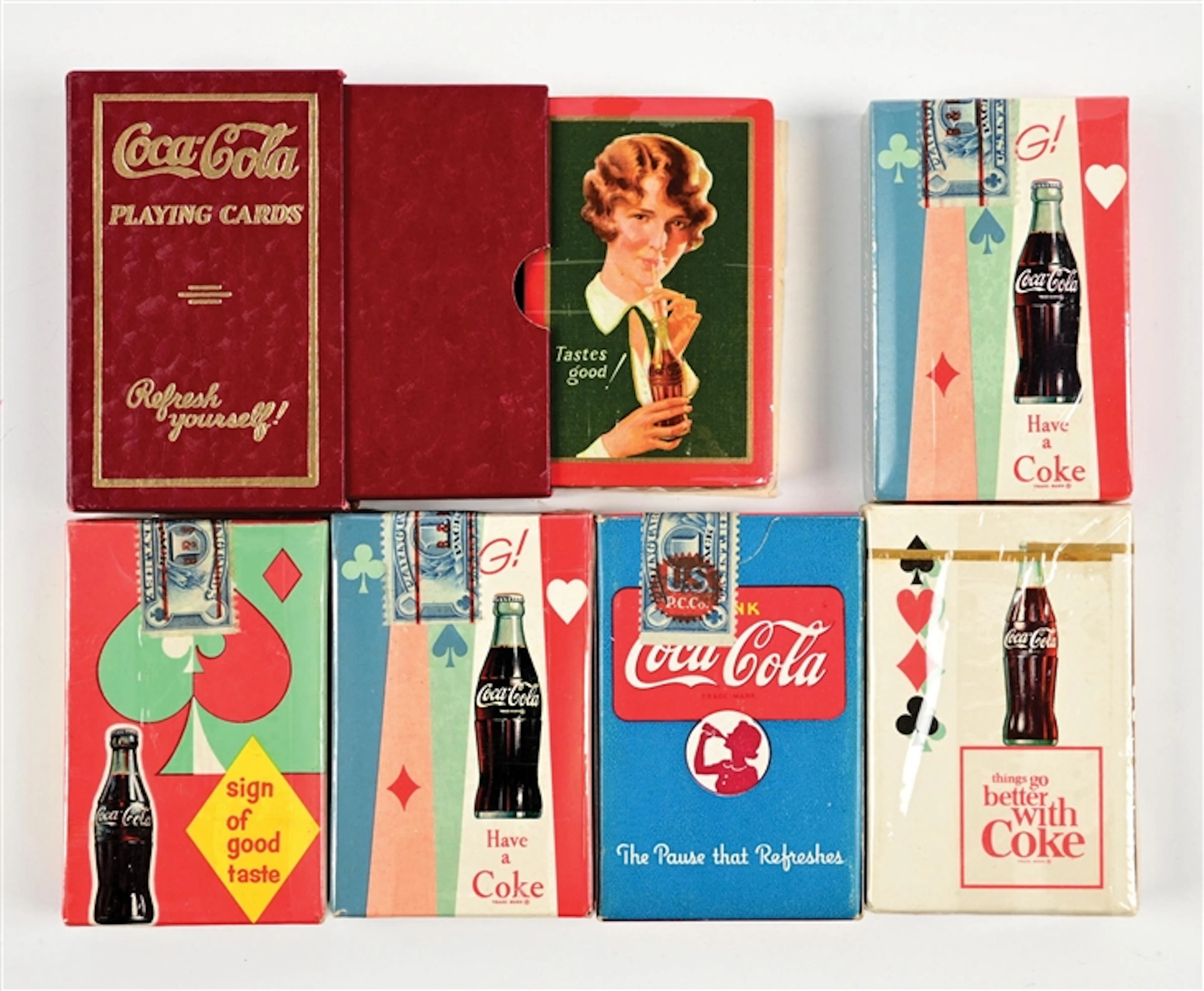COLLECTION OF 6: COCA-COLA PLAYING CARDS