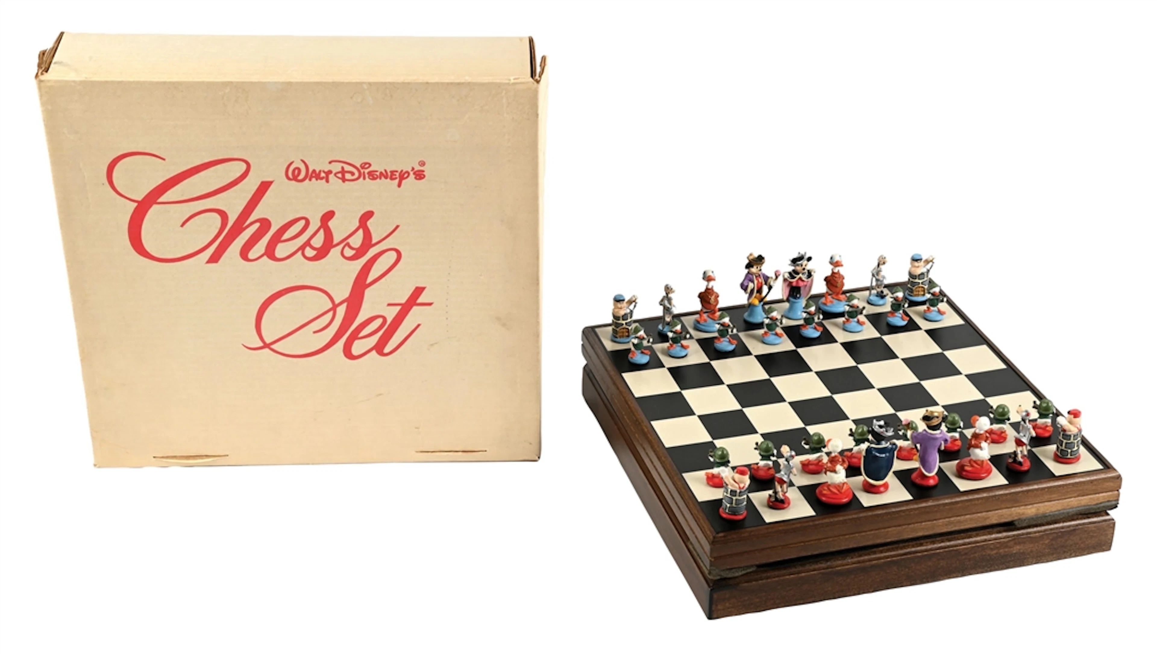 WALT DISNEY CHESS SET IN ORIGINAL BOX