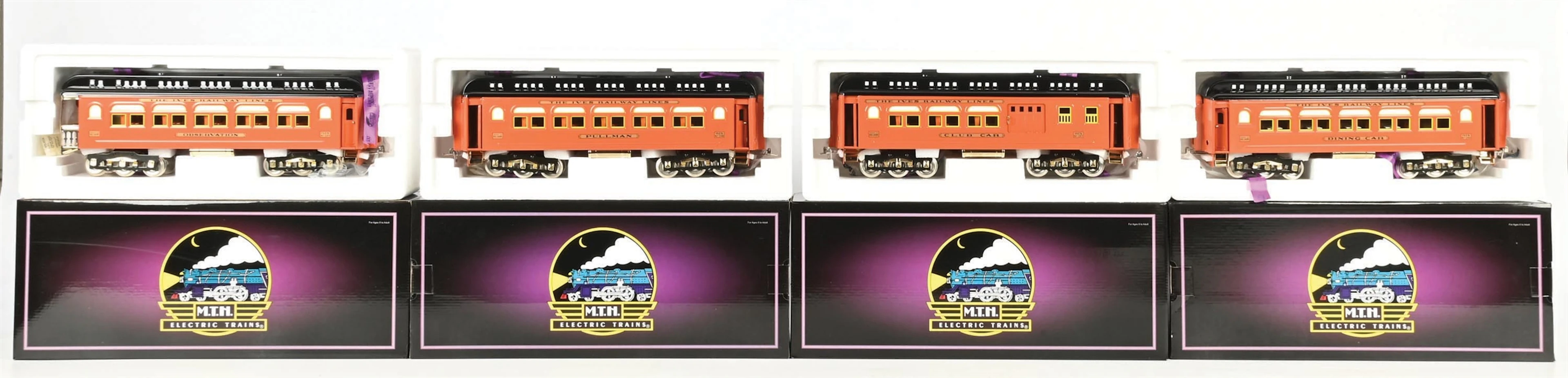 MTH STD. GAUGE NO. 10-5088 IVES FOUR CAR NO. 240 SERIES PASSENGER
