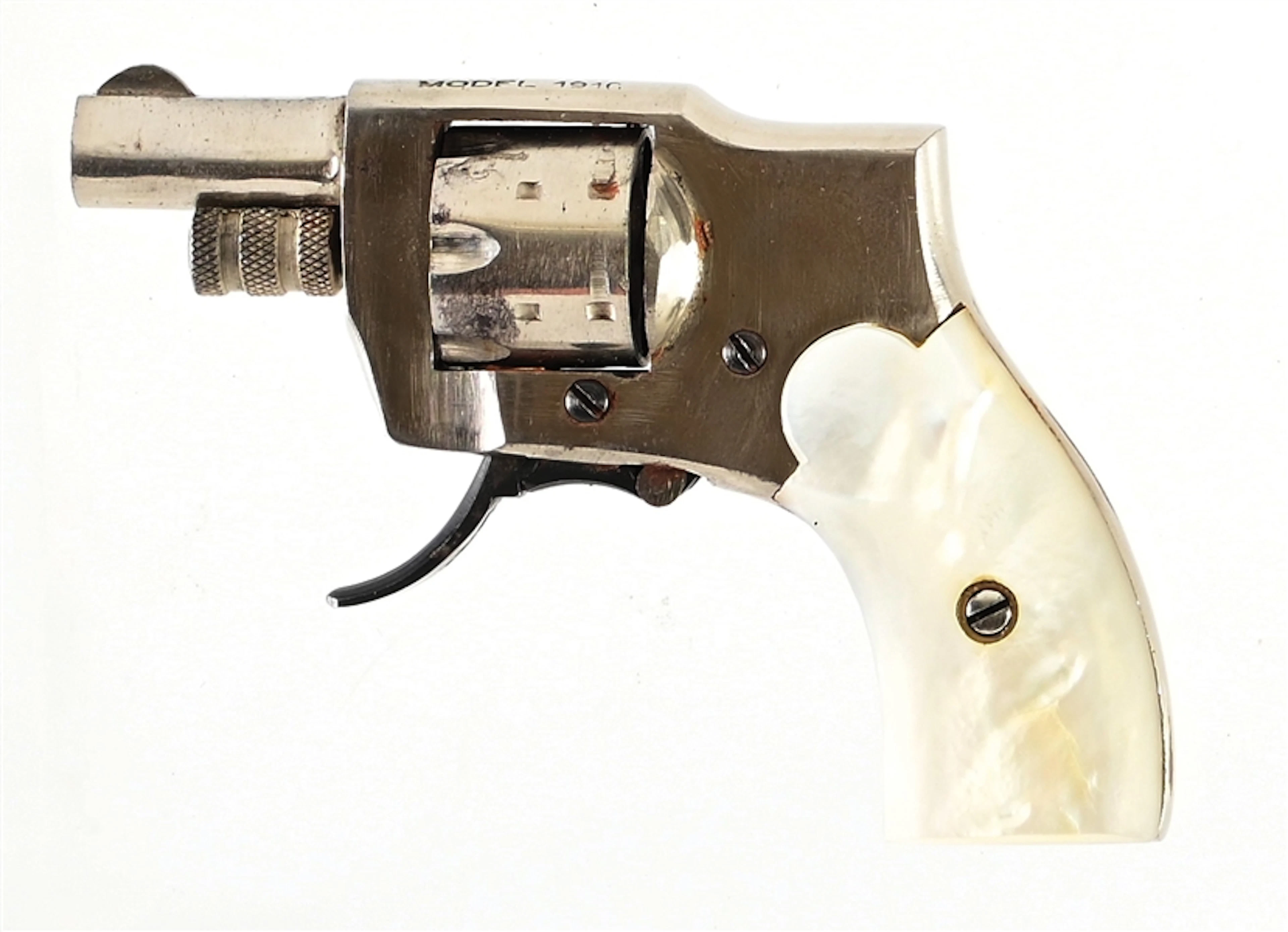 (C) KOLB BABY HAMMERLESS MODEL 1910 DOUBLE ACTION .22 RF REVOLVER.