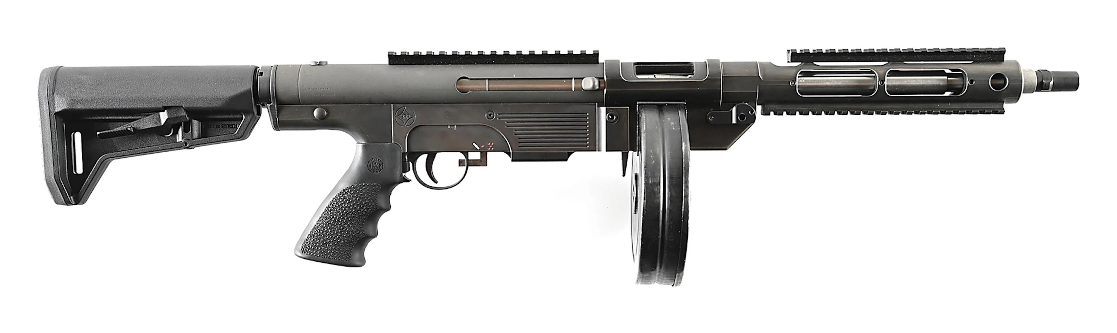 (N) HIGH CONDITION STEMPLE MODEL 76/45 MACHINE GUN IN 9MM AND .45