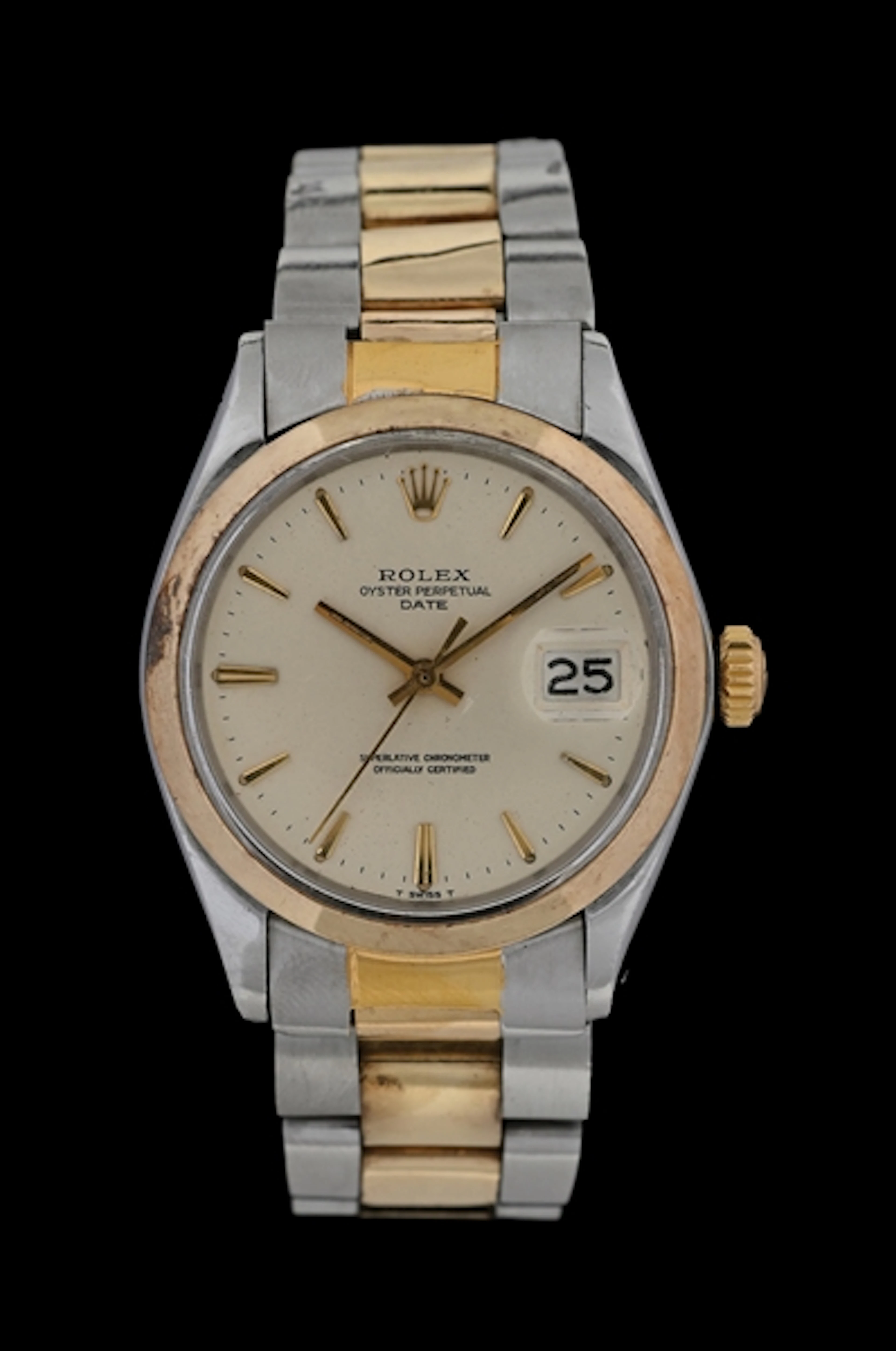 ROLEX OYSTER PERPETUAL DATE 34 2-TONE, REF. 1500