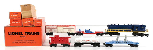 POST-WAR LIONEL O-GA. NO. 9655 DIESEL FREIGHT SET
