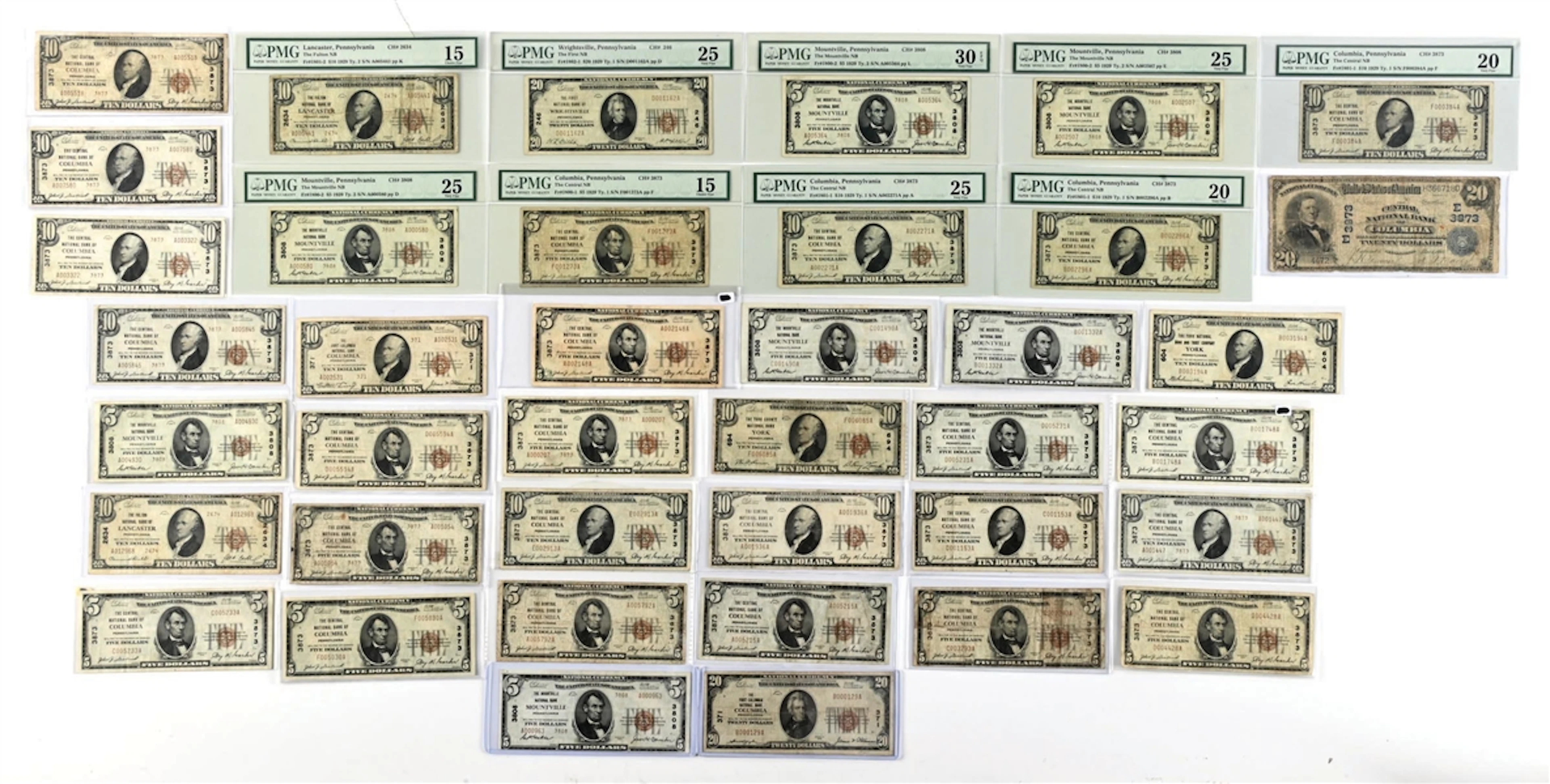 39 VERY FINE MIXED SS NATIONALS CURRENCY