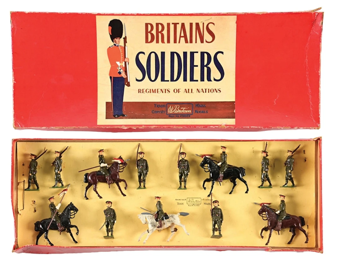 W. BRITAINS JAPANESE IMPERIAL GUARDS CAVALRY & INFANTRY SET NO. 2016
