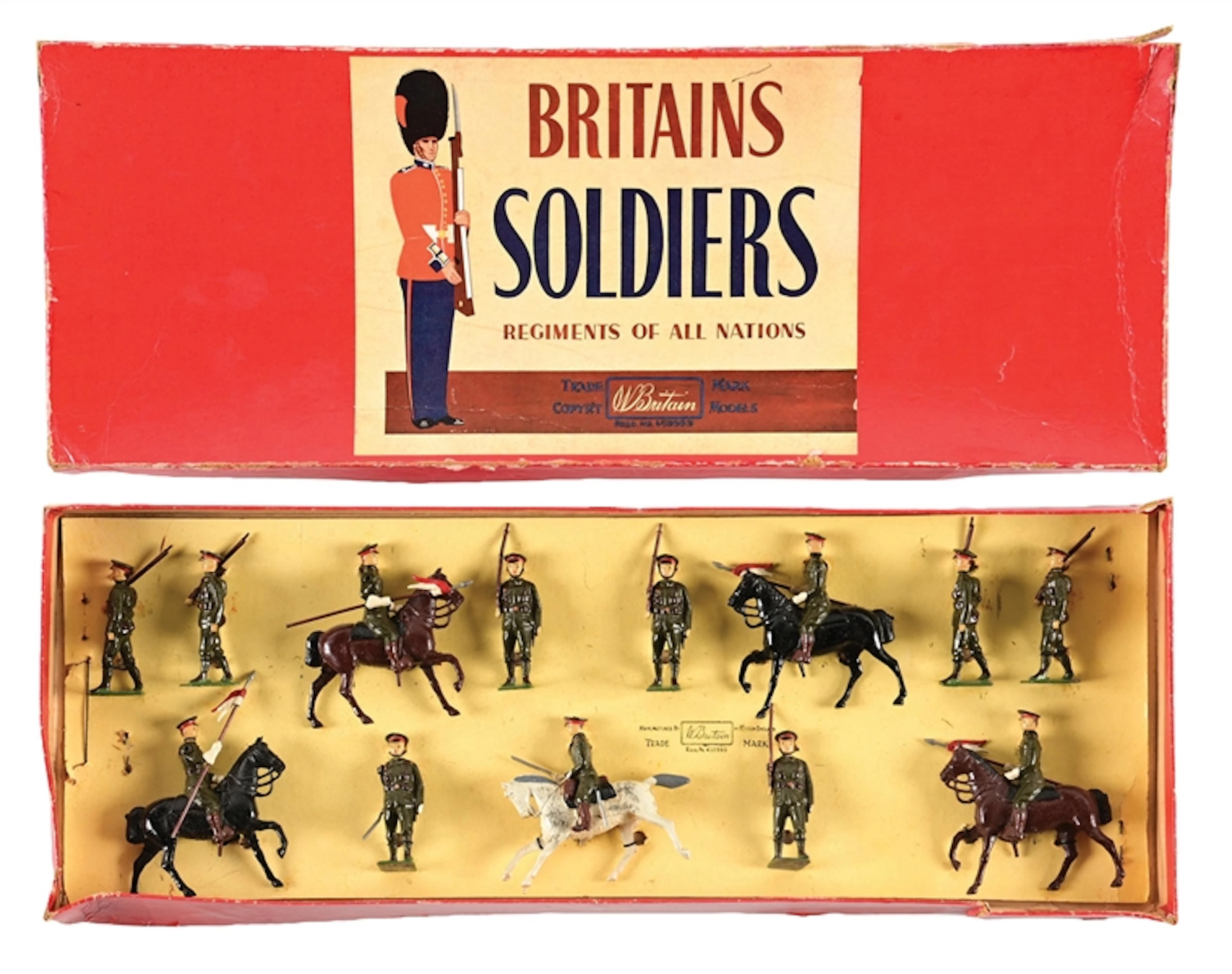 W. BRITAINS JAPANESE IMPERIAL GUARDS CAVALRY & INFANTRY SET NO. 2016