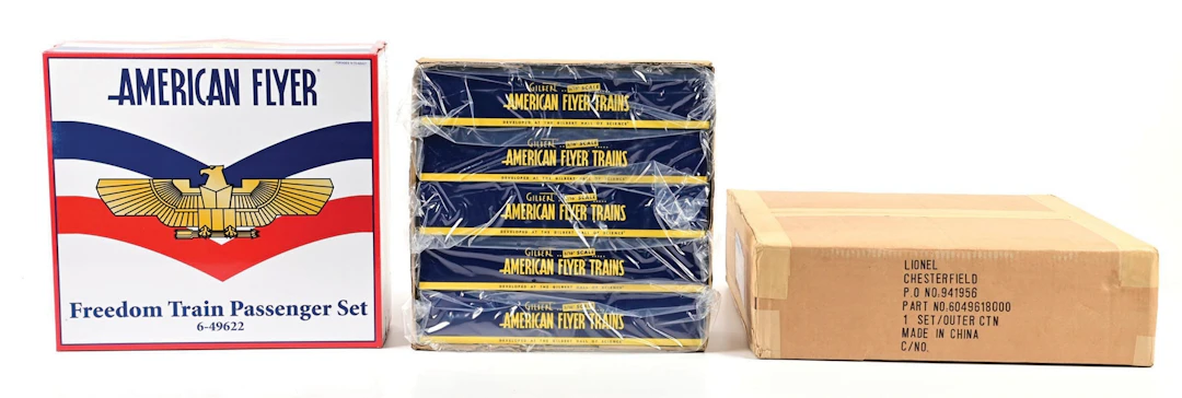LOT OF 2: MODERN ERA AMERICAN FLYER S-GA. TRAIN SETS W/ ORIGINAL BOXES