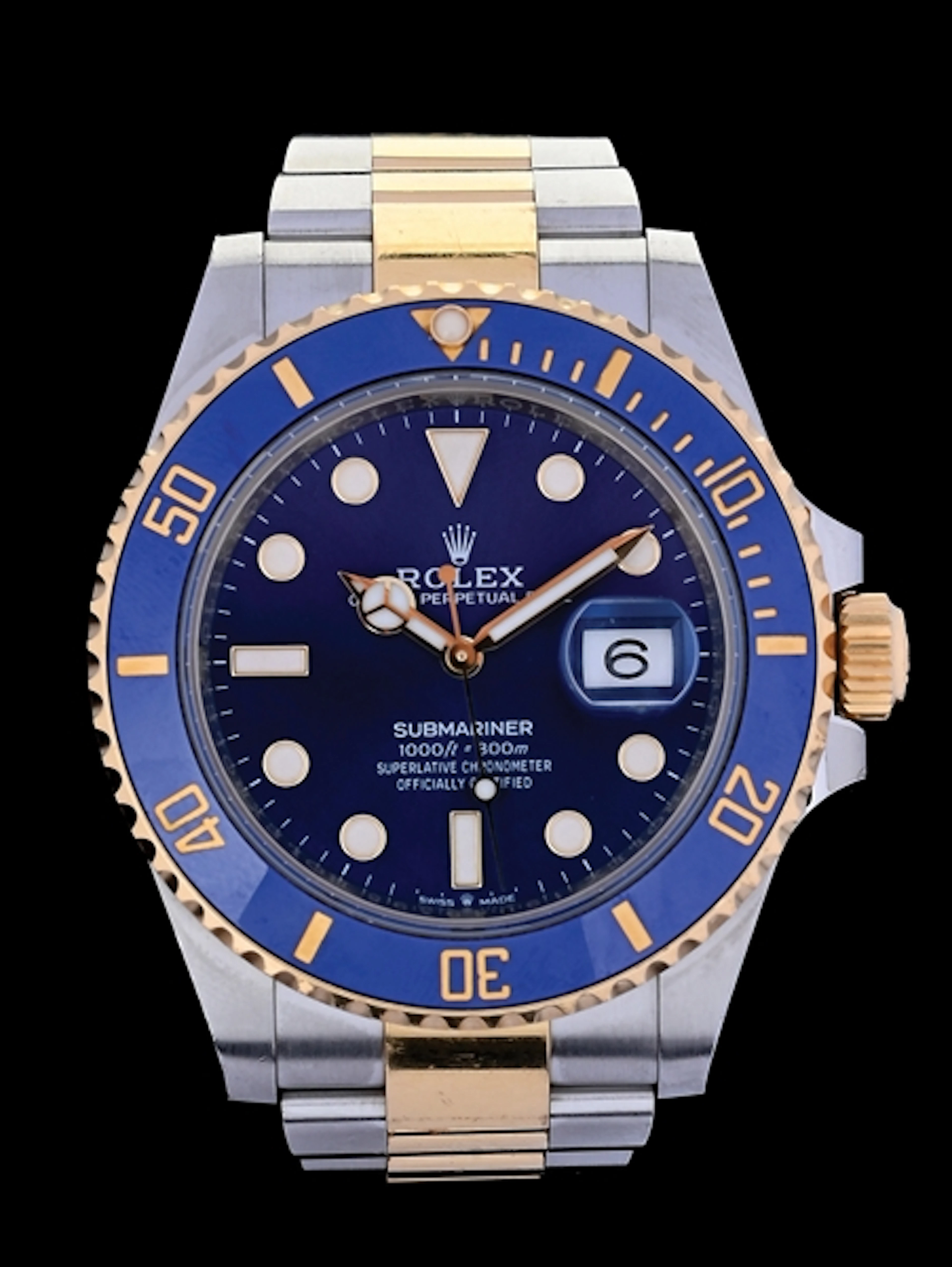 ROLEX SUBMARINER DATE 41 BLUE 2-TONE "BLUESY" REF. 126613 W/BOX