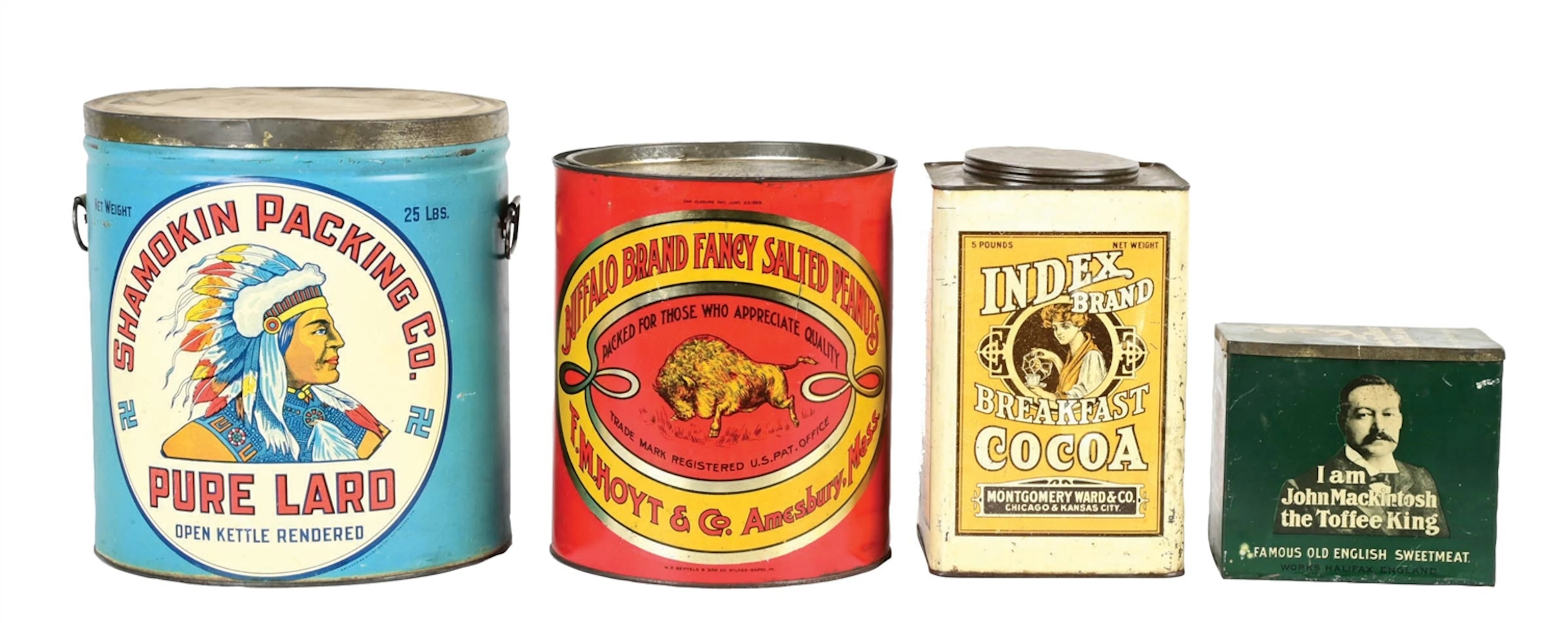 COLLECTION OF 4: COUNTRY STORE TINS