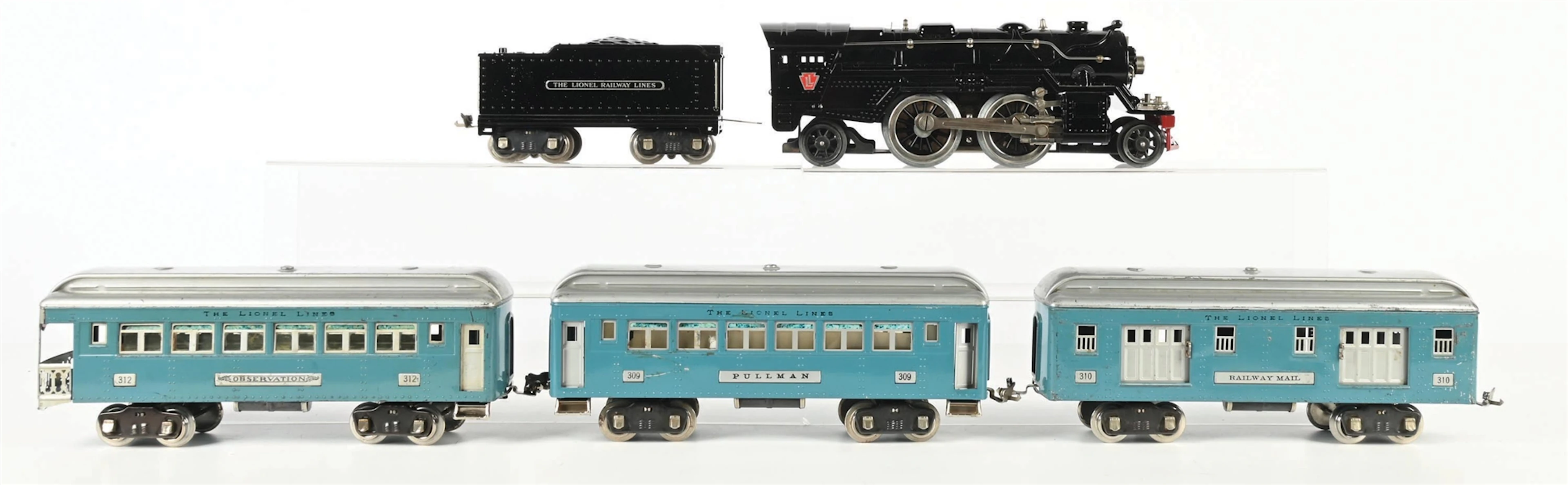 LIONEL PREWAR STANDARD GAUGE NO. 1835E PASSENGER SET