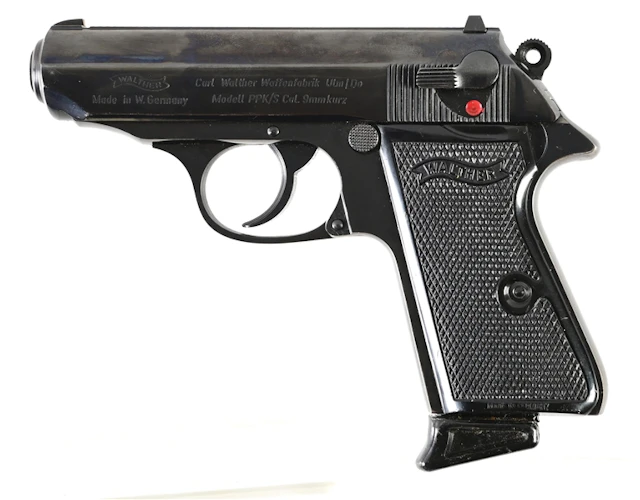 (C) INTERARMS GERMAN WALTHER PPK/S .380 SEMI-AUTOMATIC PISTOL WITH CASE.
