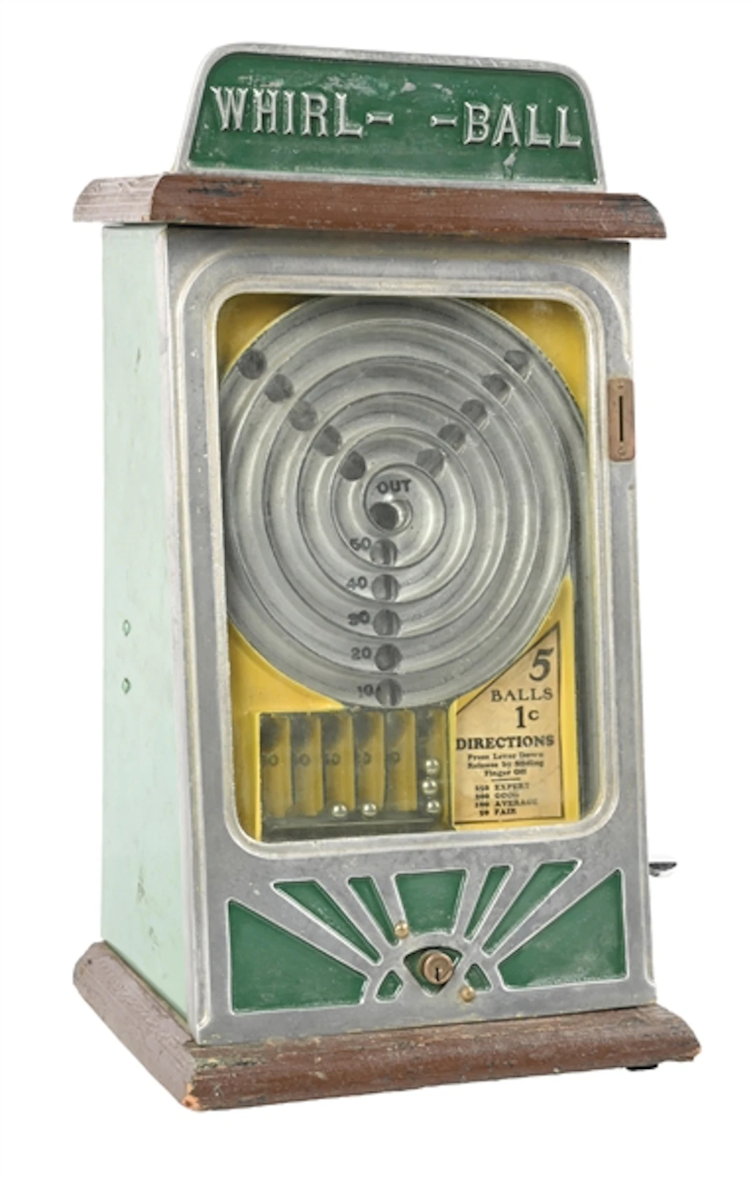 1¢ PEO WHIRL-BALL COUNTERTOP SKILL MACHINE