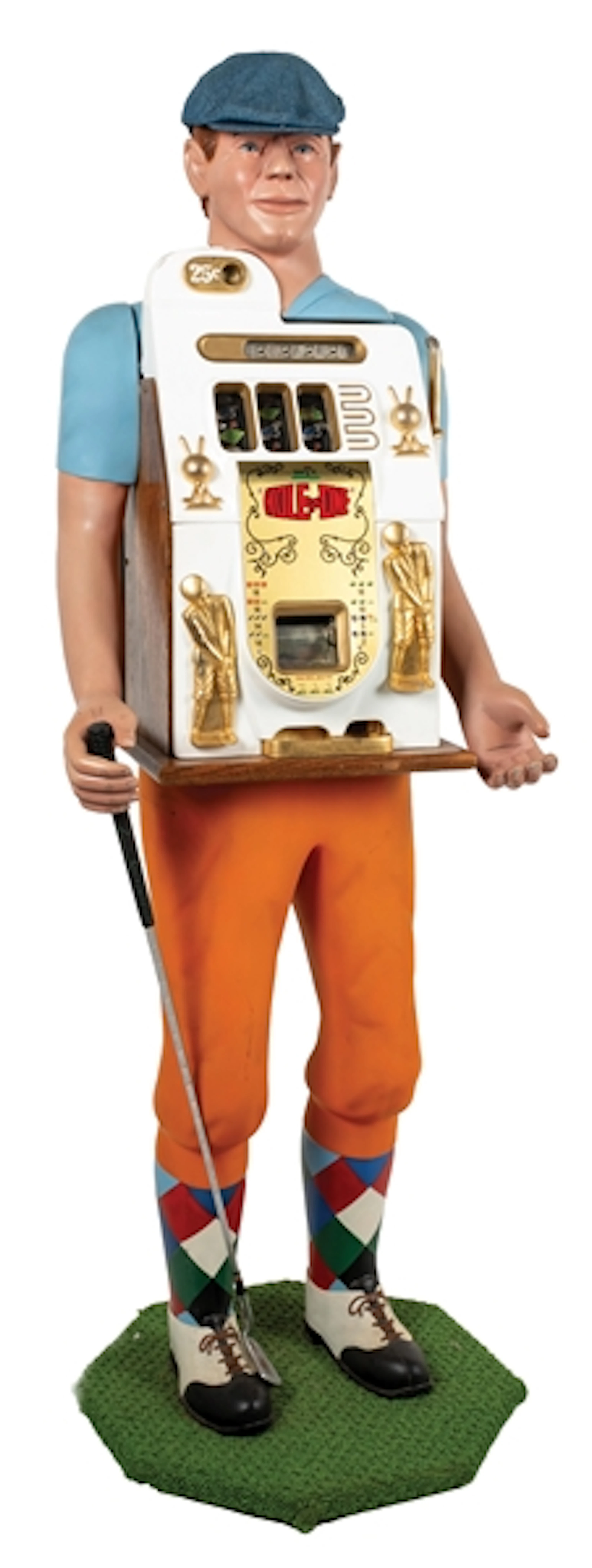 25¢ MILLS "HOLE IN ONE" UNIQUE CUSTOM GOLF SLOT MACHINE