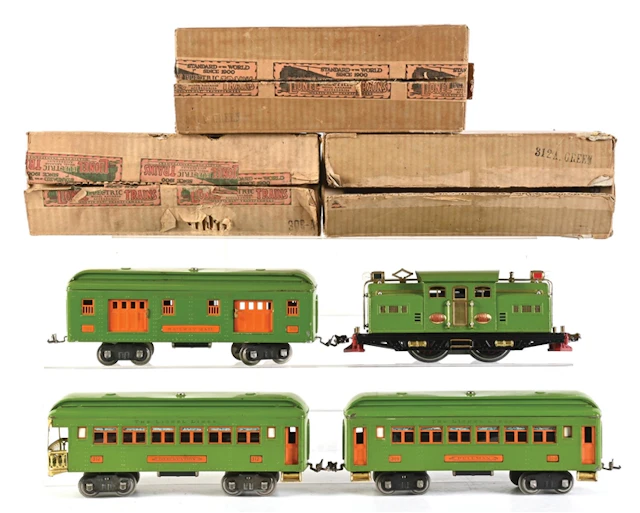 PRE-WAR LIONEL STANDARD GA. NO. 342E PASSENGER SET